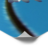 Poster Une pâtisserie blanche sous un ciel bleu (Coin)