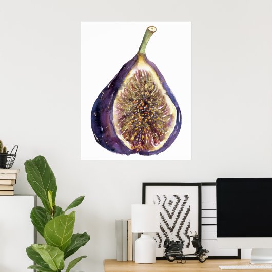 Poster Une peinture de figue (Bureau à domicile)