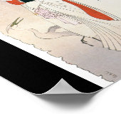 Poster Une peinture d'une femme japonaise d'une beauté fr (Coin)