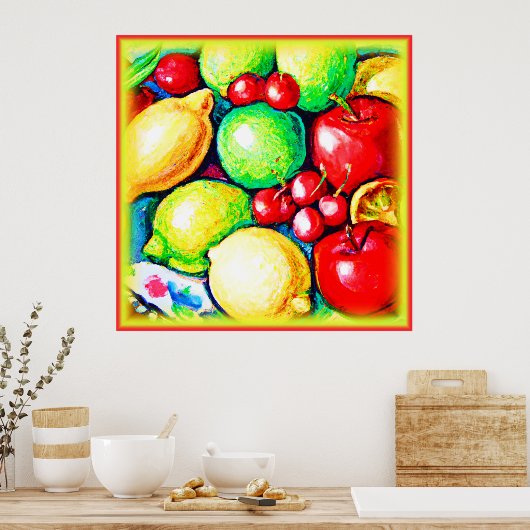 Poster Une Peinture Fruite. Commandez dès maintenant  (Cuisine)