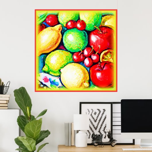 Poster Une Peinture Fruite. Commandez dès maintenant  (Bureau à domicile)
