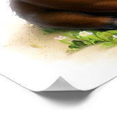 Poster Une peinture numérique d'un jeune adorable phacoch (Coin)