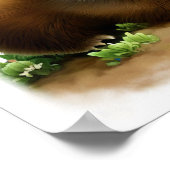 Poster Une peinture numérique d'un jeune chien mignon des (Coin)