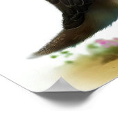 Poster Une peinture numérique d'un jeune faucon pèlerin (Coin)