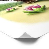 Poster Une peinture numérique d'un jeune indien mignon Pa (Coin)