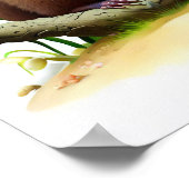 Poster Une peinture numérique d'un jeune mignon Tarsier (Coin)