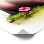 Poster Une peinture numérique d'un jeune porc (Coin)