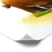 Poster Une peinture numérique d'un joli jeune Ox (Coin)