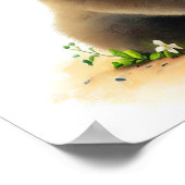 Poster Une peinture numérique d'un lémur mignon (Coin)