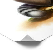 Poster Une peinture numérique d'un lémur mignon (Coin)