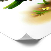 Poster Une peinture numérique d'un mignon Lorikeet orné (Coin)