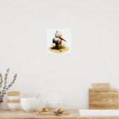 Poster Une peinture numérique d'une jeune mignonne cigogn (Cuisine)