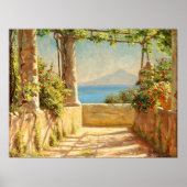 Poster Une pergola à Capri, Emil Wennerwald (Devant)