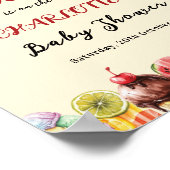 Poster Une petite douceur arrive Fête bébé glace (Coin)