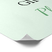 Poster Une petite dragonne arrive Baby Shower (Coin)