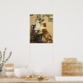 Poster Une petite fille et son abri par Burton Barber (Cuisine)