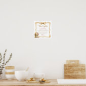 Poster Une petite lapine fête son premier anniversaire Po (Cuisine)