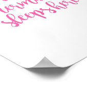 Poster Une Petite Sirène Dort Ici Coussin (Coin)