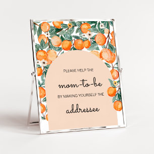 Poster Une petite station d'enveloppe orange Cutie