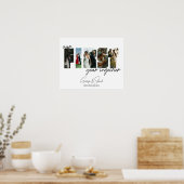 Poster Une photo du premier anniversaire de mariage (Cuisine)