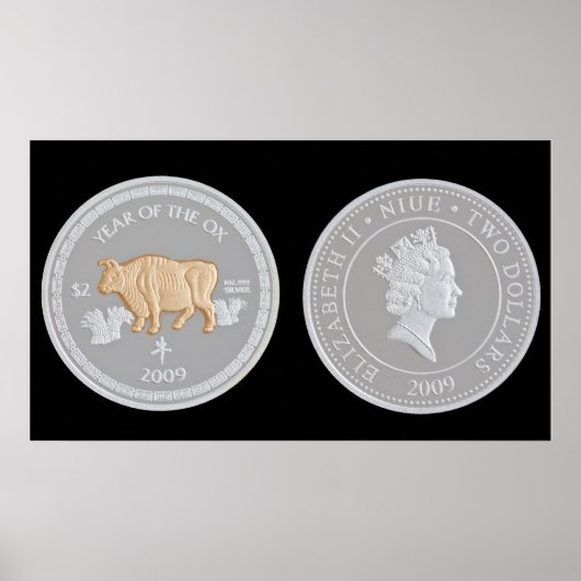 Poster Une pièce commémorative en argent (Devant)