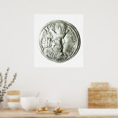 Poster Une pièce représentant le profil de Shapur II, (Cuisine)