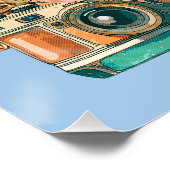 Poster Une Pieuvre, Une Caméra Et Une Carte Sombre (Coin)