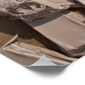 Poster Une pile de repas prêts à manger (Coin)