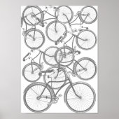 Poster Une pile de vélos (Devant)