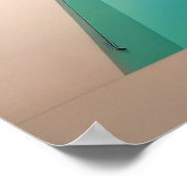 Poster Une piscine d'eau minimaliste (Coin)