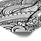 Poster une plage de coucher de soleil abstraite (Coin)