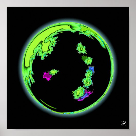 Poster Une planète - exoplanètes v1 (Devant)