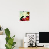 Poster Une planète verte et respirable (Bureau à domicile)