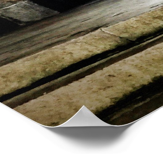 Poster Une pointe de rouge dans un arc espagnol (Coin)