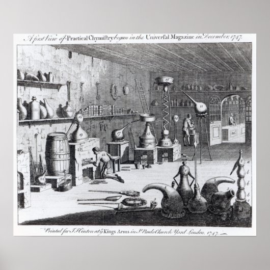 Poster Une première vue de la chimie pratique (Devant)