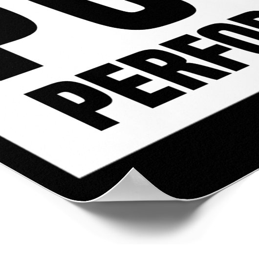 Poster Une Préparation Appropriée Empêche Les Performance (Coin)