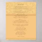 Poster Une prière de cheval - Imprimer (Devant)