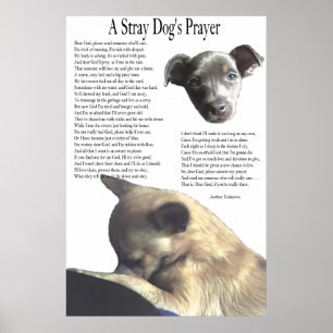 Poster Une prière de chien égaré (couleur alternative