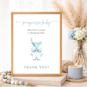 Poster Une prière pour bébé lors d'une baby shower A Tini