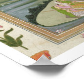 Poster Une princesse écoutant des musiciennes par une riv (Coin)