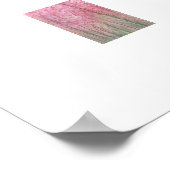 Poster Une promenade dans un champ de fleurs roses (Coin)