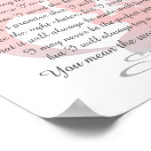 Poster Une promesse à mon enfant - Fille (Coin)