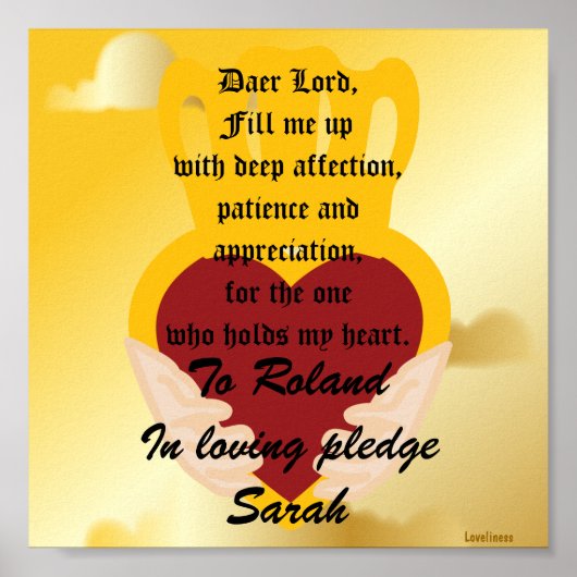 Poster Une promesse d'amour Poster-Personnaliser (Devant)