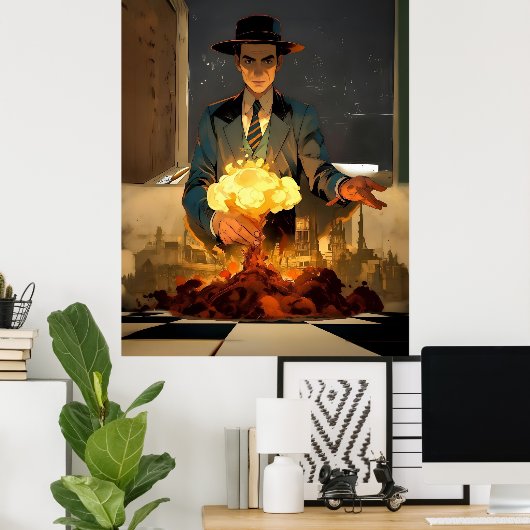 Poster "Une question de temps" (Bureau à domicile)