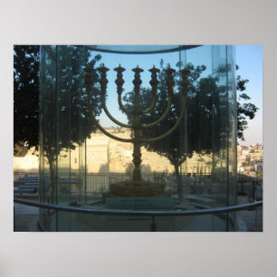 Poster Une reconstruction du menorah du temple