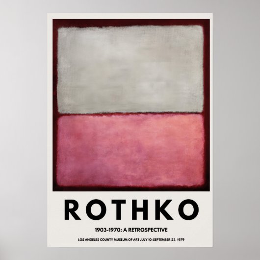 Poster Une Rétrospective 1 (Devant)