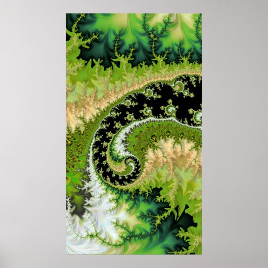 Poster Une rivière dans le paysage fragile de la forêt ve (Devant)