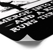 Poster Une Rivière Traverse À Travers Elle Pêche À Voler (Coin)