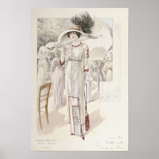 Poster Une robe de ville, des Grandes Modes de Paris (Devant)
