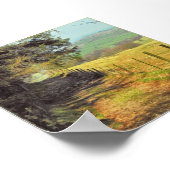 Poster Une route de campagne galloise (Coin)